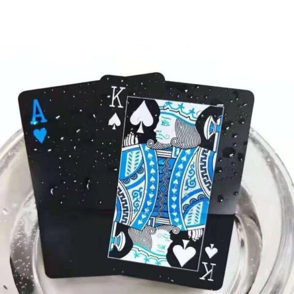 Color Printed Black Plastic Poker Playing Card 7